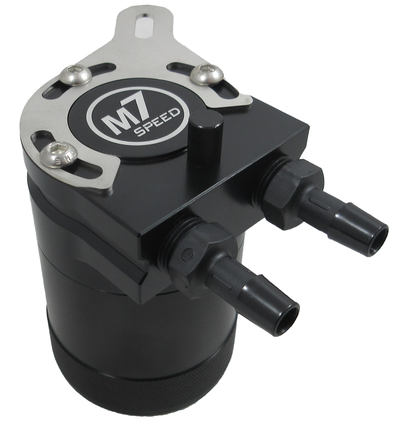 M7 Speed Oil Catch Can with MINI R55 through R59 Bracket