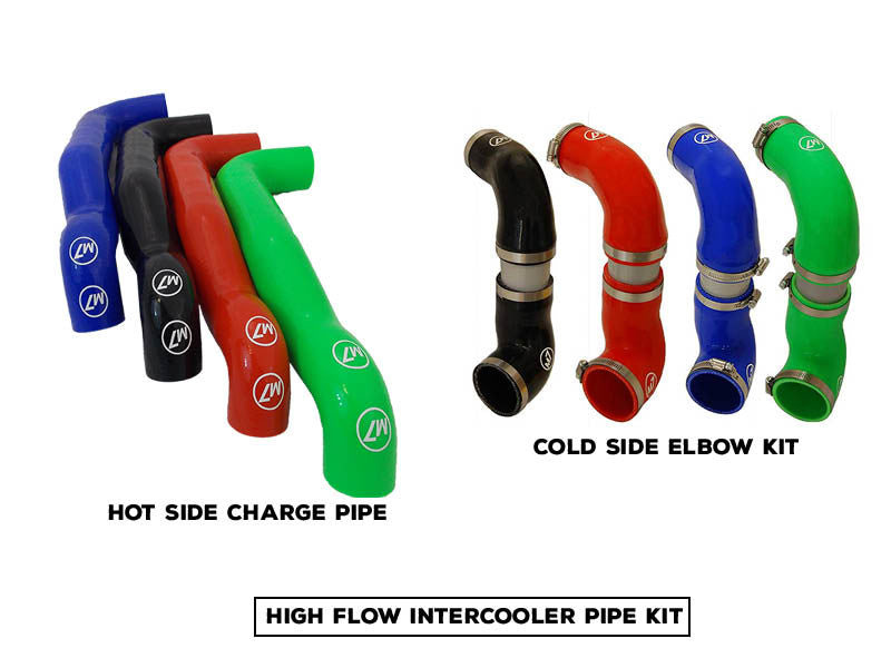 High Flow Intercooler Pipe Kit Includes Cold Side Elbow Kit and Hot Side Pre Intercooler Pipe | 4 Colors to Choose From