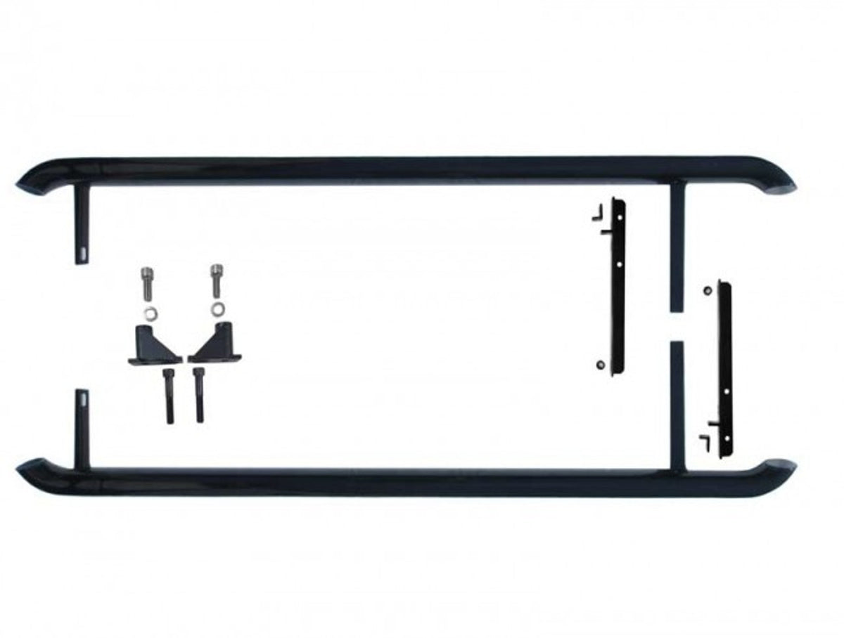 Side Step Bar Kit. 100% Bolt on.
2.5" dia tubes. Matte Black corrosion resistant powder coated.
Complete with all brackets and hardware. Easy Installation.
Fits all Gen 3 MINIs  ** actual part may vary slightly from image**