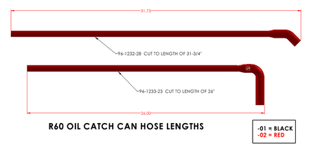 Hose Kit Red or Black