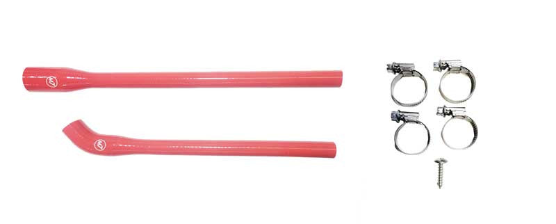 Silicone Oil Catch Can Kit RED Silicon Hoses with Clamps