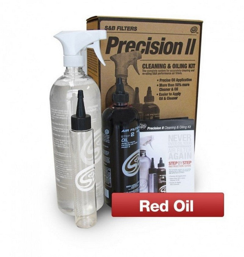 Pleated Cotton Filter Cleaning & Oil Kit by S&B | RED