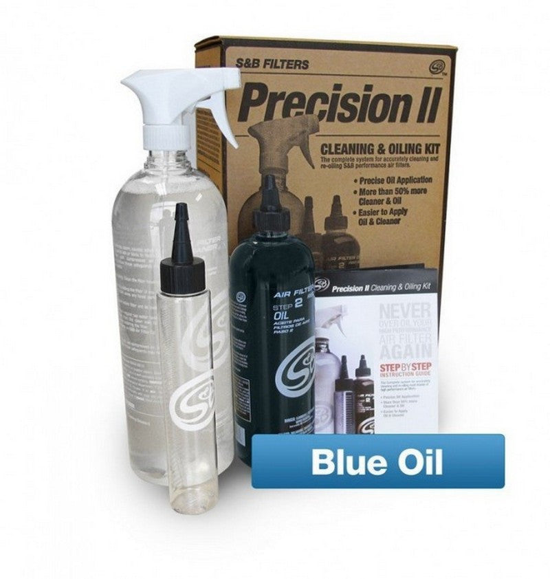 Pleated Cotton Filter Cleaning & Oil Kit by S&B | BLUE